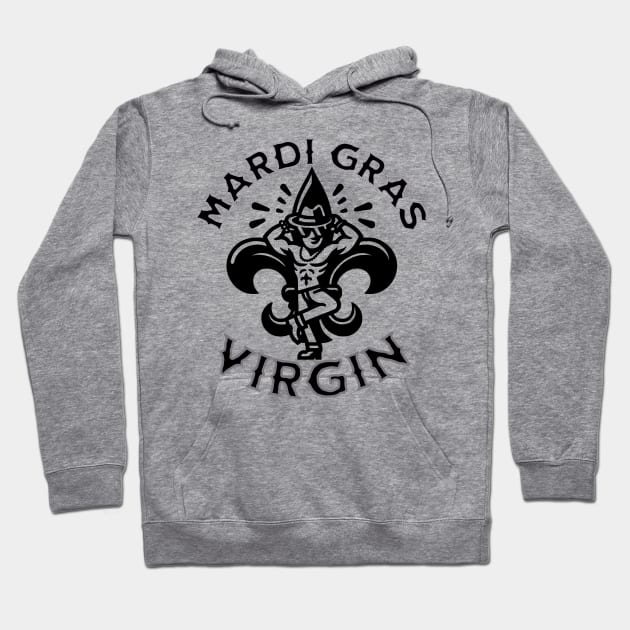 Mardi Gras Virgin Black Hoodie by swamp fairys